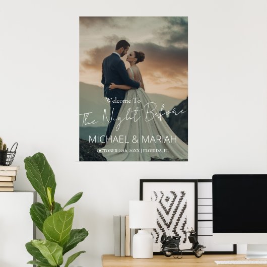 Elegantes Abendessen vor der Probe Foto Poster (Heimbüro)