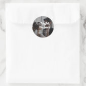 Elegantes Abendessen vor der Probe Foto Runder Aufkleber (Tasche)