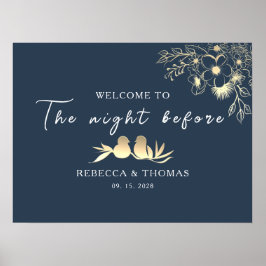 Elegantes Abendessen vor der Probe Poster