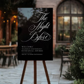 Elegantes Abendessen vor der Probe Willkommen Acrylschild