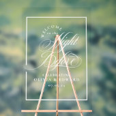 Elegantes Abendessen vor der Probe Willkommen Acrylschild (Neutral)