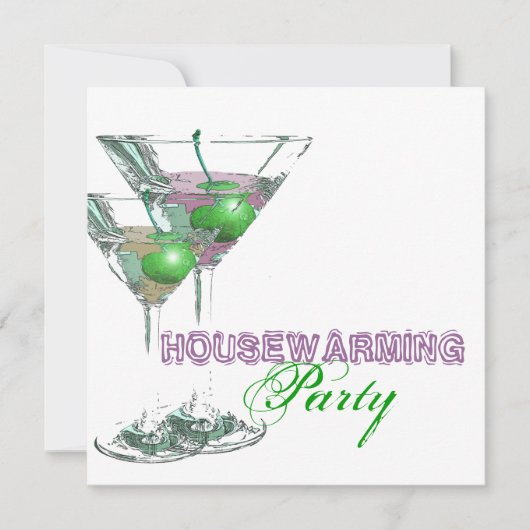 Elegantes Abendessencocktail-Party FERTIGEN Einladung (Vorderseite)