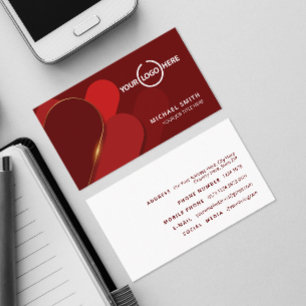 Elegantes abgerundetes Rechteck Firmenlogo Visitenkarte