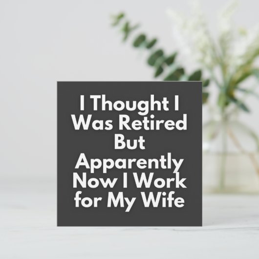 elegantes Abschiedsfest, modernes Ruhestandsfest, Einladung (Stehend Vorderseite)