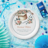Elegantes Abschluss Celebration Design Pappteller (Party)