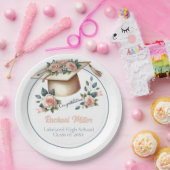 Elegantes Abschluss Celebration Design Pappteller (Party)