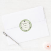 Elegantes Abschluss-Design Runder Aufkleber (Umschlag)