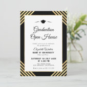 Elegantes Abschluss Party Einladung (Stehend Vorderseite)