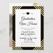 Elegantes Abschluss Party Einladung (Vorne/Hinten)