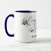 Elegantes Abschluss-Script-Design mit individuelle Tasse (Links)