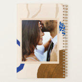 Elegantes Abstrakt Modernes Kunst Personalisiertes Planer (Rückseite)