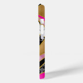Elegantes abstrakt rosa, geometrisch Case-Mate iPhone hülle (Rückseite / Links)