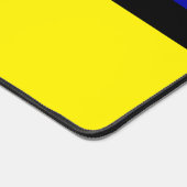 Elegantes Abstrakt Schwarz, Blau, Rot, Gelb und We Schreibtischunterlage (Ecke)