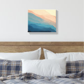 Elegantes Abstraktes Aquarellbad Leinwanddruck (Insitu (Schlafzimmer))