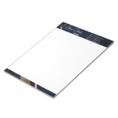 Elegantes Abstraktes Blaues Rosa Notizblock (angewinkelt)