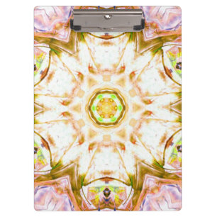 elegantes abstraktes Blumendesign-Muster chic Yoga Klemmbrett