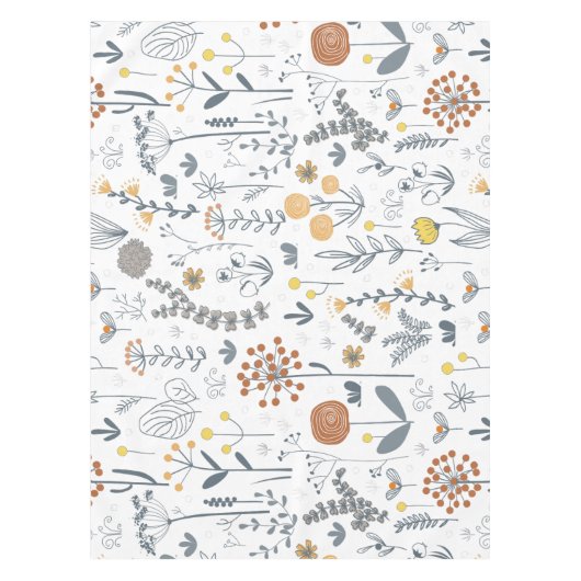 Elegantes Abstraktes, blumenfreies Muster Tischdecke (Vorderseite)