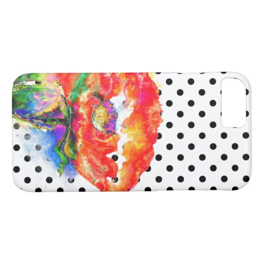 Elegantes abstraktes Blumengemälde Case-Mate iPhone Hülle (Rückseite (Horizontal))