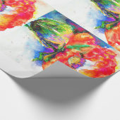Elegantes abstraktes Blumengemälde Geschenkpapier (Ecke)