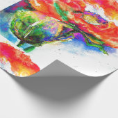 Elegantes abstraktes Blumengemälde Geschenkpapier (Ecke)