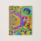 Elegantes abstraktes Blumengemälde Puzzle (Vertikal)