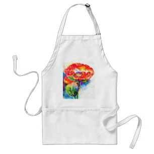 Elegantes abstraktes Blumengemälde Schürze