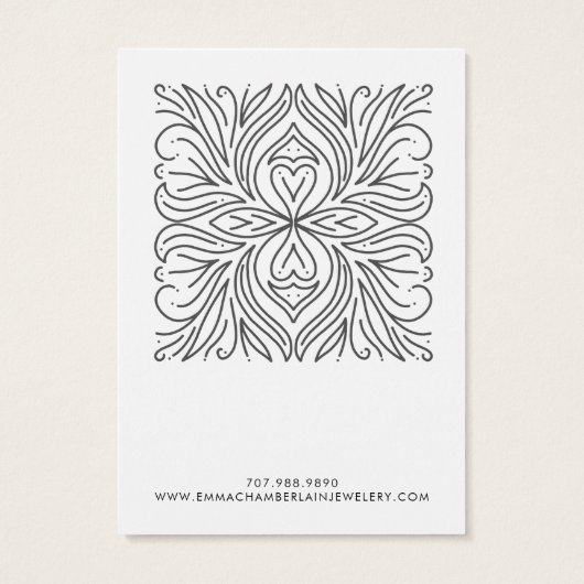 Elegantes Abstraktes Blumenmotiv (Rückseite)