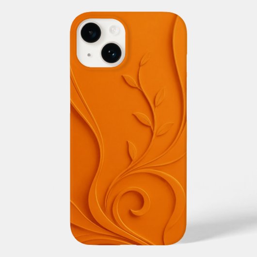 Elegantes abstraktes Blumenmuster Case-Mate iPhone Hülle (Rückseite)