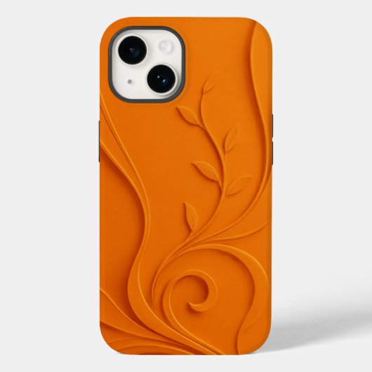 Elegantes abstraktes Blumenmuster Case-Mate iPhone Hülle (Rückseite)