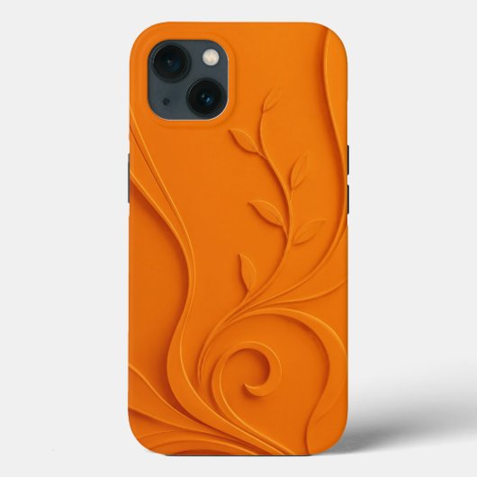 Elegantes abstraktes Blumenmuster Case-Mate iPhone Hülle (Rückseite)