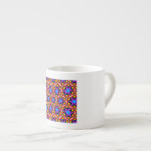 Elegantes Abstraktes Blumenmuster Espressotasse (Vorderseite Rechts)