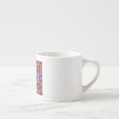 Elegantes Abstraktes Blumenmuster Espressotasse (Rechts)