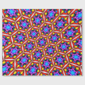 Elegantes Abstraktes Blumenmuster Geschenkpapier (Flach)