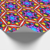 Elegantes Abstraktes Blumenmuster Geschenkpapier (Ecke)