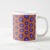Elegantes Abstraktes Blumenmuster Jumbo-Tasse (Rechts)