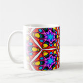 Elegantes Abstraktes Blumenmuster Kaffeetasse (Links)