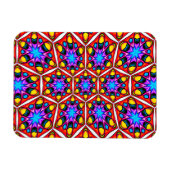 Elegantes Abstraktes Blumenmuster Magnet (Horizontal)