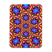 Elegantes Abstraktes Blumenmuster Magnet (Vertikal)