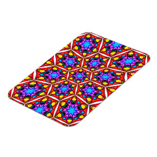 Elegantes Abstraktes Blumenmuster Magnet