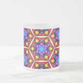 Elegantes Abstraktes Blumenmuster Mattglastasse (Mittel)