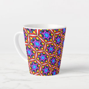 Elegantes Abstraktes Blumenmuster Milchtasse