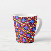 Elegantes Abstraktes Blumenmuster Milchtasse (Rechte Ecke)