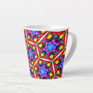 Elegantes Abstraktes Blumenmuster Milchtasse