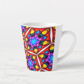 Elegantes Abstraktes Blumenmuster Milchtasse (Rechts)