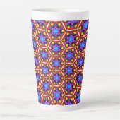 Elegantes Abstraktes Blumenmuster Milchtasse (Vorderseite)