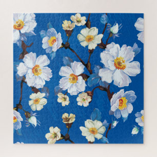 Elegantes abstraktes Blumenmuster Puzzle