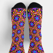 Elegantes Abstraktes Blumenmuster Socken (Oben)