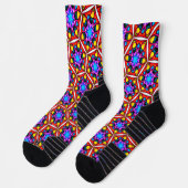 Elegantes Abstraktes Blumenmuster Socken (Links)
