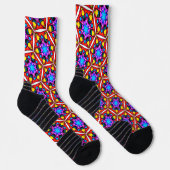 Elegantes Abstraktes Blumenmuster Socken (Rechts)