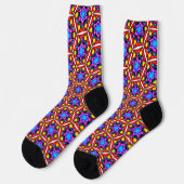Elegantes Abstraktes Blumenmuster Socken (Linkes Detail)